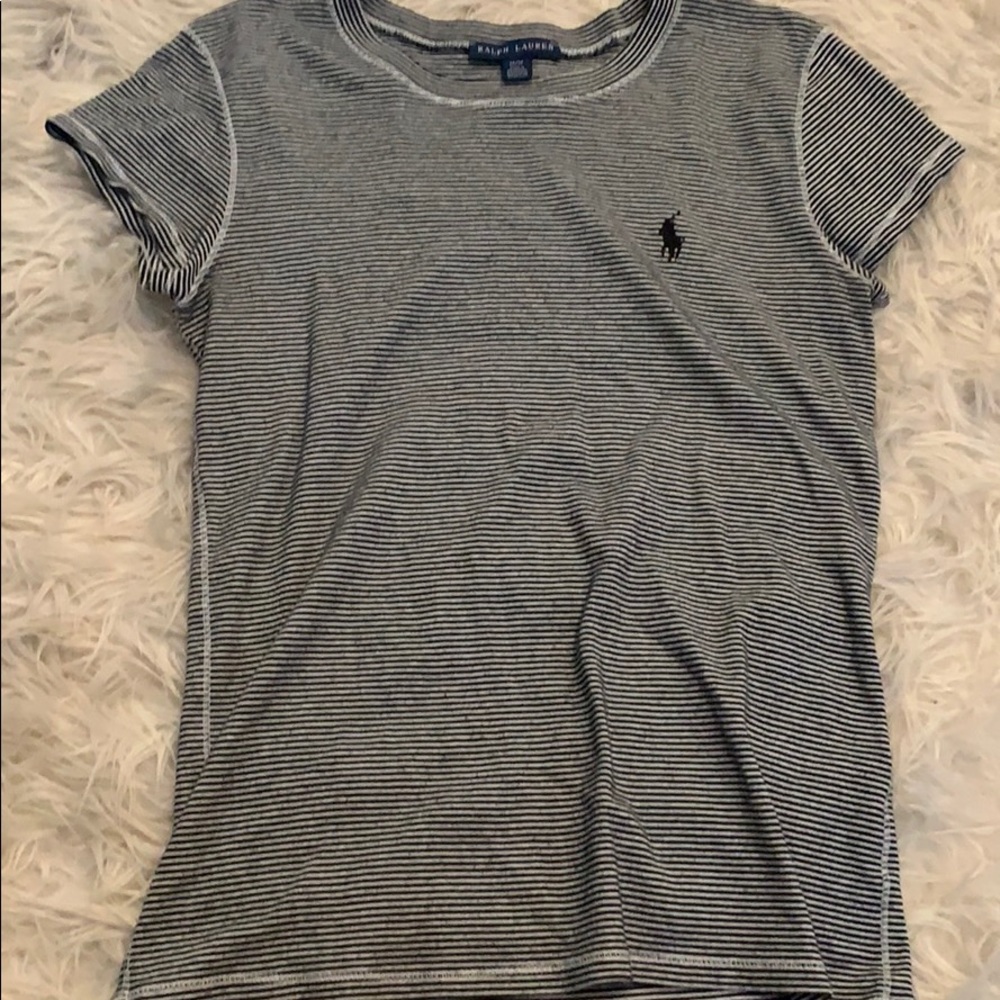 Striped Logo Tee